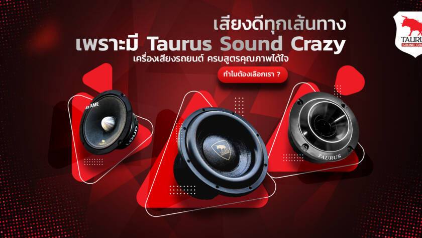 เครื่องเสียงรถยนต์ ทำไมต้อง Taurus Sound Crazy ?