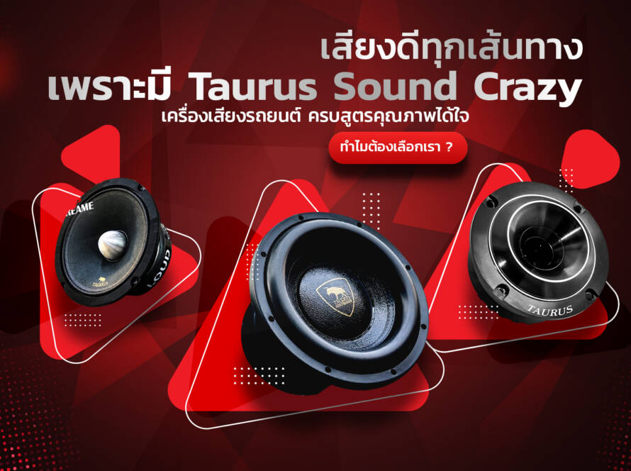 เครื่องเสียงรถยนต์ ทำไมต้อง Taurus Sound Crazy ?